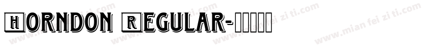 Horndon Regular字体转换